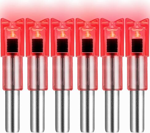 6 PCS Crossbow Lighted Nock with ON/Off Switch for .300/7.62mm Inside Diameter Led Nocks Arrow nocks for Archery Hunting in Saudi Arabia