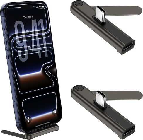 240W USB-C 90°Degree Invisible Phone Stand with USB C Adapter 2Pack in Kuwait