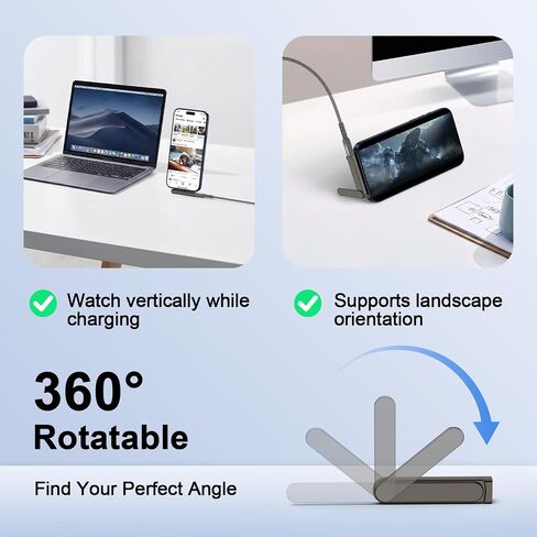 240W USB-C 90°Degree Invisible Phone Stand with USB C Adapter 2Pack in Kuwait