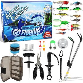 Fishing Advent Calendar 2026, Christmas Fishing Lures Kit for Men in Kuwait