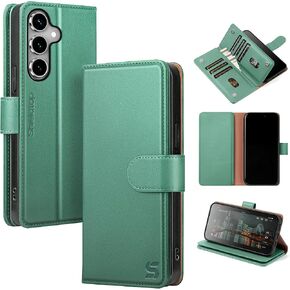 Shieldtop Compatible with Samsung Galaxy S24 FE Wallet Case with Card Holder,Women Men RFID Blocking PU Leather Flip TPU Protective Cover Credit Card Slots,Phone Case for Galaxy S24 FE 5G,Coffee in Saudi Arabia