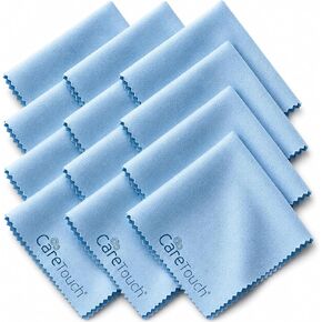 Care Touch Microfiber Glasses Cleaning Cloth 12 Pack (Navy) in Saudi Arabia