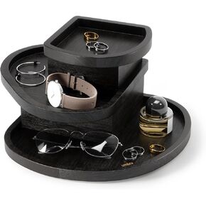 Umbra Cove Storage Box, 3-Tier Stackable Jewelry Organizer, Black in Kuwait