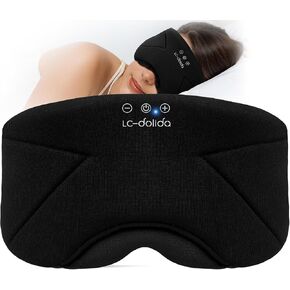 Toddler Headphones Wireless, LC-dolida Kids Headband Headphones Cute & Comfortable Fit, Safe Volume Limited Bluetooth Headband & Eyemask for Boys Girls, Airplane Travel Essentials for Kids in Saudi Arabia