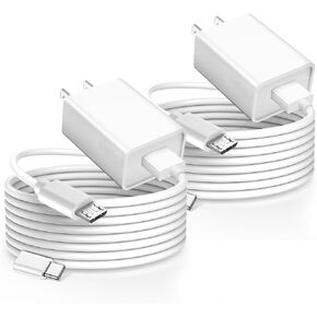 CYQAPC 10ft Long Micro USB Cable Android Charger for PS4 Controller XBXO ONE Charging Cable Power Cord for Wyze Cam v4/v3/OG/v3 Pro/Pan,YI Cam,SimpliSafe,Blink Mini, Ring Indoor Camera 2nd Gen & More in Kuwait