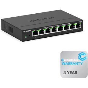NETGEAR GS324P 24-Port Unmanaged PoE+ Switch | 16 x 10/100/1000 (PoE+) + 8 x 10/100/1000 | Desktop and Rack-Mountable | Cloud Care's 3-Year Warranty SupportPlus Included in Saudi Arabia