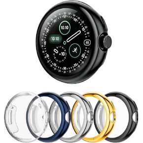 Rc-Z for Google Pixel Watch 5(2026) 4(2025) 45mm Screen Protector Case 5-Pack in Saudi Arabia