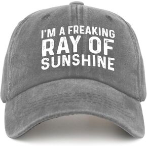 Im A Freaking Ray of Sunshine Hat Men Vintage Mesh Hats for Summer in Saudi Arabia