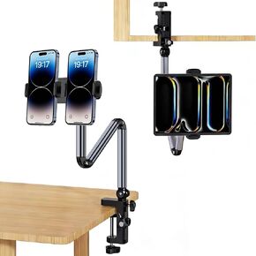 Tablet & Phone Arm Stand Holder, Desk Mount with 360° Rotate Base in Saudi Arabia