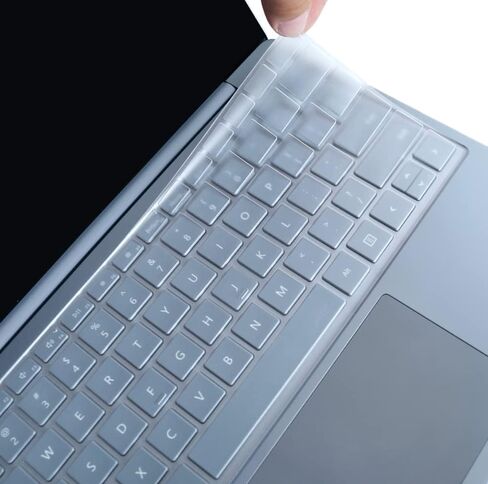 Keyboard Protective Skin Cover Compatible with 2021 2020 Microsoft Surface Laptop Go 12.4" & Surface Laptop Go 2 2022 Release, 2023 Surface Laptop Go 3 (Not Compatible with Surface go 10.5") - Clear in Saudi Arabia