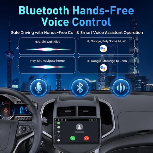 4+64GB Android 15 Car Radio for 2012-2016 Chevy Aveo Sonic: 8Core Head Unit in Saudi Arabia