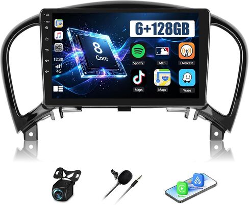 6+128G 8 Core Android 15 Car Radio Stereo for Nissan Juke 2011-2016 with Wireless CarPlay Android Auto, 9'' Touchscreen with WiFi GPS Mirror Link Bluetooth FM RDS DSP EQ SWC Backup Camera in Saudi Arabia