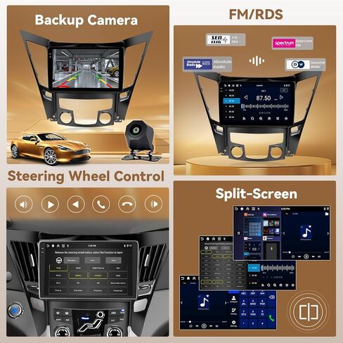 4+64G 9'' Android 15 Car Stereo for Hyundai Sonata 2010-2015 in Saudi Arabia