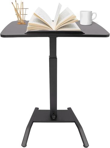 Adjustable Rolling Laptop Desk with Pedal for Standing Home Office in Saudi Arabia