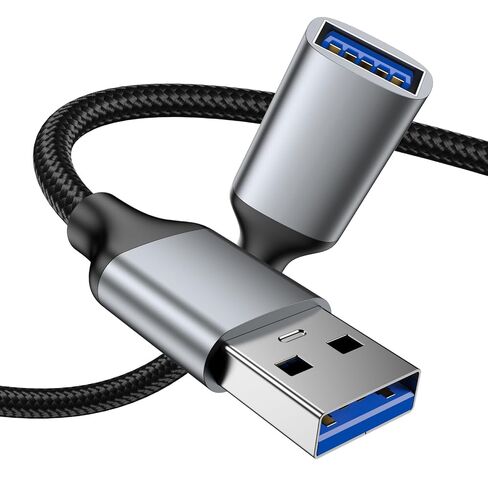 3.3FT USB 3.0 Extension Cable, USB Type A Male to Female Extender Cord Nylon Braided High Speed Data Transfer Metal Interface for Webcam, Keyboard, Flash Drive, Hard Drive, Printer. in Saudi Arabia