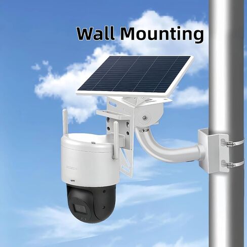 Security Camera Solar Panel Mount, 2-in-1 Aluminum Alloy Bracket for Corner & Pole, Heavy Duty Waterproof Rust-Proof Mount Kit for CCTV Dome/IP Cameras, Indoor/Outdoor Use in Saudi Arabia