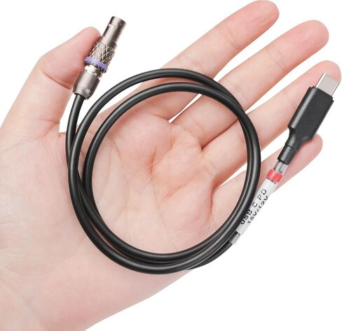 USB-C to 2-Pin LEMO-Style Power Cable (15V 5A) for Teradek, SmallHD & Camera Accessories – Secure Locking Connector, USB-C PD Input, 24" Length in Kuwait