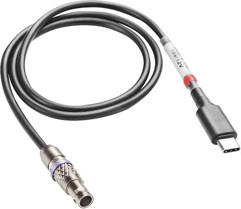 USB-C to 2-Pin LEMO-Style Power Cable (15V 5A) for Teradek, SmallHD & Camera Accessories – Secure Locking Connector, USB-C PD Input, 24" Length in Kuwait