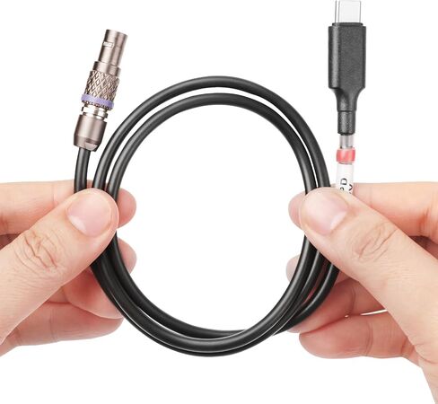 USB-C to 2-Pin LEMO-Style Power Cable (15V 5A) for Teradek, SmallHD & Camera Accessories – Secure Locking Connector, USB-C PD Input, 24" Length in Kuwait