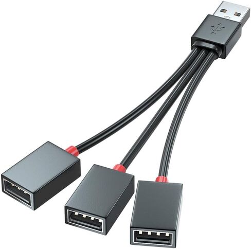 USB Power Splitter 1 Male to 3 Female USB 2.0 Adapter 1 to 3 USB Splitter USB Extension Cable USB for Charging in Saudi Arabia