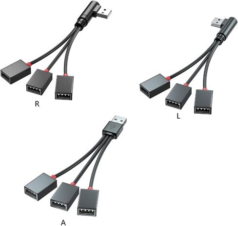 USB Power Splitter 1 Male to 3 Female USB 2.0 Adapter 1 to 3 USB Splitter USB Extension Cable USB for Charging in Saudi Arabia