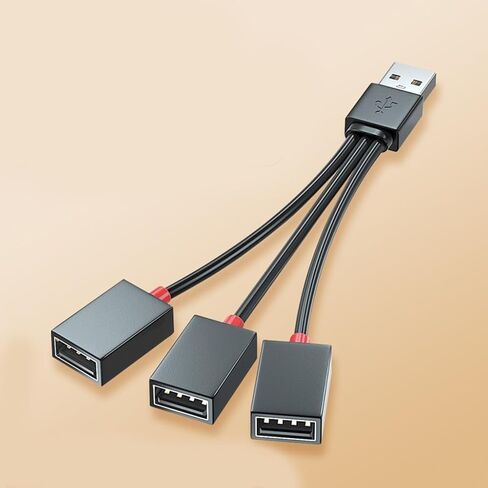 USB Power Splitter 1 Male to 3 Female USB 2.0 Adapter 1 to 3 USB Splitter USB Extension Cable USB for Charging in Saudi Arabia