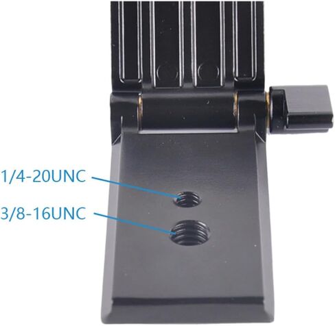 Z Shape Folding Tripod Head Bracket for DSLR Camera, Black in Saudi Arabia