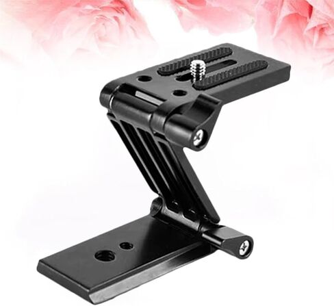 Z Shape Folding Tripod Head Bracket for DSLR Camera, Black in Saudi Arabia