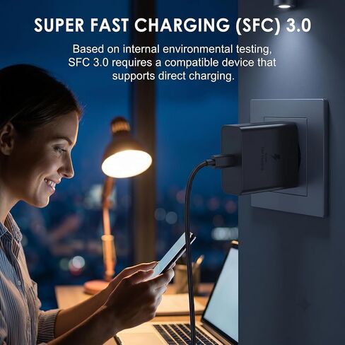 Samsung 60W Super Fast Type C Charger Fast Charging Android Phone Charger in Saudi Arabia