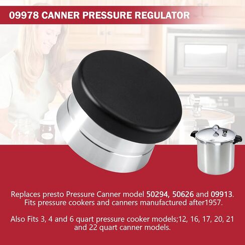 09978 Pressure Cooker Canner Regulator fit for Presto Pressure Cooker Canner Parts 15lb, Pressure canner regulator weight replacement for Part 50294 50626 09913 in Kuwait
