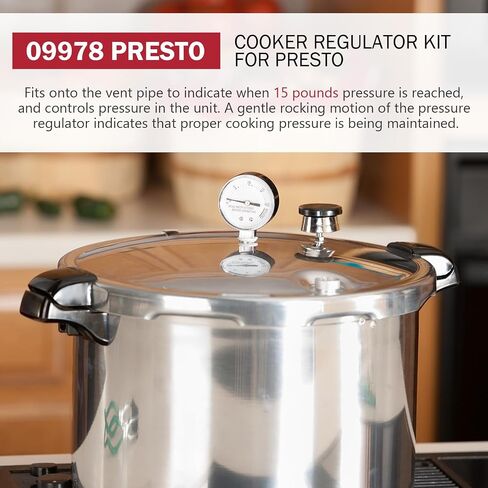09978 Pressure Cooker Canner Regulator fit for Presto Pressure Cooker Canner Parts 15lb, Pressure canner regulator weight replacement for Part 50294 50626 09913 in Kuwait