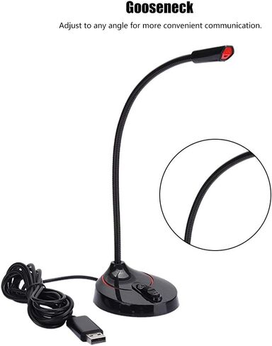 360° Sound Pickup USB Conference Microphone High Sensitivity Clear Communication Device for Meetings Portable Gooseneck Design in Kuwait