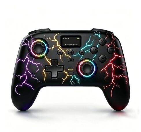 Exilapsire Wireless Game Controller with Touch Panel | Works for PC/Switch/Switch 2/iOS/Android, Hall Effect Joystick & Trigger, RGB Illumination, Customizable Buttons，45321 in Kuwait