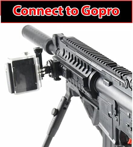 Gotical | Gun Adapter for Camera Screw (1/4-Inch) | 20mm Picatinny to 1/4 Inch Screw Action Camera Mount for Hunting Shooting Photo Video Record | Camera Gun Mount Adapter in Saudi Arabia