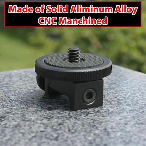 Gotical | Gun Adapter for Camera Screw (1/4-Inch) | 20mm Picatinny to 1/4 Inch Screw Action Camera Mount for Hunting Shooting Photo Video Record | Camera Gun Mount Adapter in Saudi Arabia