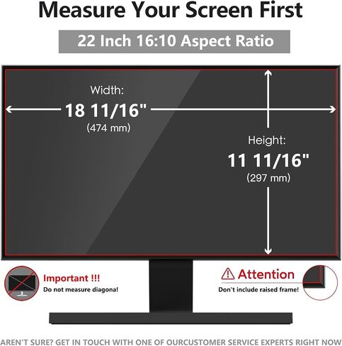 2 Pack 22 Inch Computer Privacy Screen Shield for 16:10 Widescreen Desktop in Kuwait