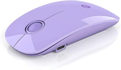 RAPIQUE Wireless Mouse, Bluetooth & 2.4G Dual Mode, Rechargeable, Sky Blue in Kuwait
