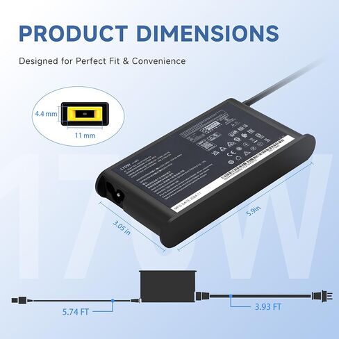 170W Laptop Charger Compatible with Lenovo Legion Slim 5 5i LOQ in Saudi Arabia