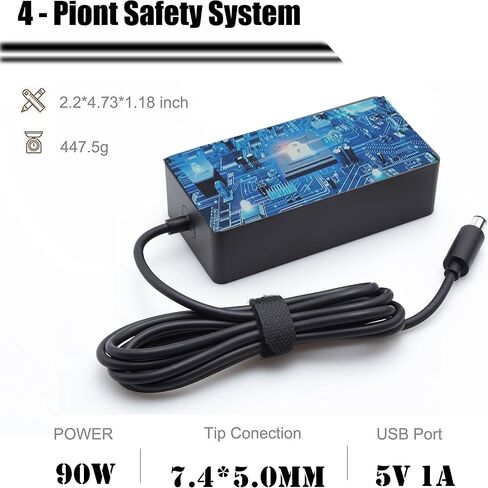 90W 15V/6A Charger Adapter Power Supply for Microsoft Surface Dock/Microsoft Surface Pro 4 5 6 Book Docking Station,Model 1661&1749 Power Transformer PD9-0003 PF3-00005 PF3-00007 PD9-00003-RFB in Kuwait
