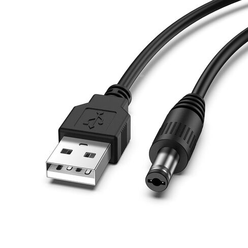 Vanjua 3 Pack USB to DC 5V Power Cord, USB 2.0 A Male to DC 5.5mm x 2.1mm Power Plug Connector Charger Barrel Jack Power Cable in Kuwait