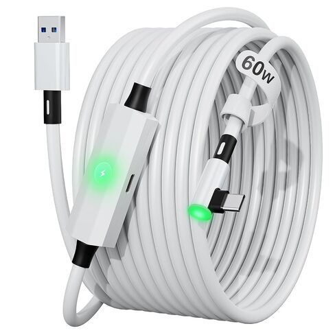 كابل VR Link بطول 16 قدم مع منفذ شحن إضافي لـ Meta Quest 3/3S/2 وPico 4 in Kuwait