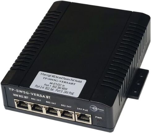 TP-SW5G-VERSABT 5 Port Gigabit Versatile Output PoE Switch, 1 (90W) bt, 3 (30W) at, 1 (12W) 24V PoE in Saudi Arabia