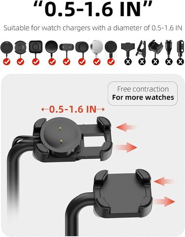 Universal Adjustable Smartwatch Charging Dock with Telescopic Stand in Saudi Arabia