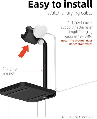 Universal Adjustable Smartwatch Charging Dock with Telescopic Stand in Saudi Arabia