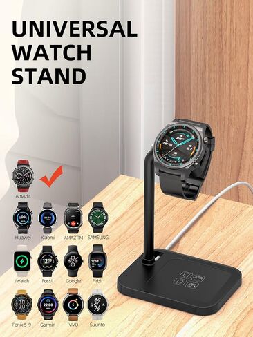 Universal Adjustable Smartwatch Charging Dock with Telescopic Stand in Saudi Arabia