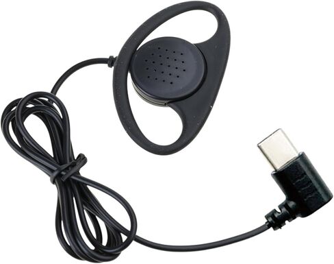 جانب واحد سماعة أذن ستيريو الأذن هوك سماعة قابلة للإزالة USB C 3.5 مللي متر للهواتف الذكية المحمول مشغل Mp3 Mp4 دليل الاستخدام in Kuwait