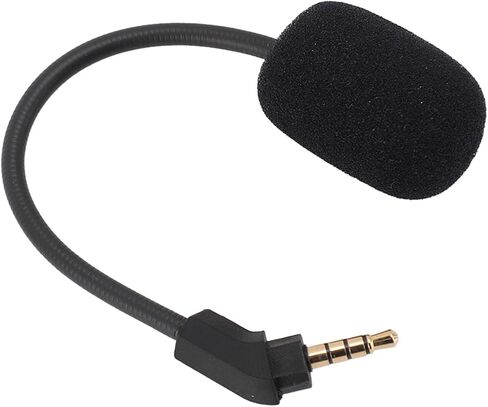 Replacement Headset Microphone Noise Cancelling for Gaming Headset Compatible with Cloud, Adjustable 3.5mm Mic for Clear Sound in Saudi Arabia