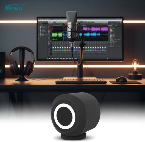 Baoblaze Cover Noise Reduction Windscreen Soundproof Guard with Compact Design and Lightweight Build Five Sided Sealing and Focused Suitable for Home Studio, Blue, C6 Capacitor in Kuwait