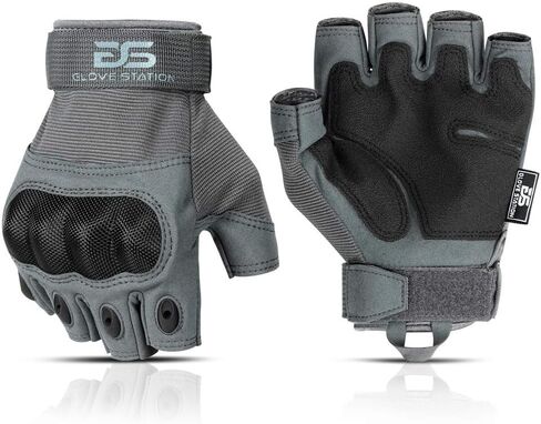 Glove Station Fingerless Knuckle Motorcycle Gloves, TACHK200 in Saudi Arabia