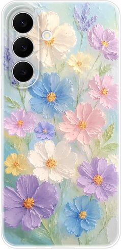 Dumkery Cute Oil Painting Cosmos Flower Case for Samsung Galaxy A16 5G in Saudi Arabia